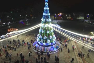 Новогодняя елка, скриншот из видео