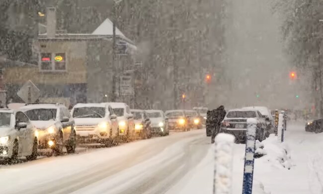 Погода, зима, снег