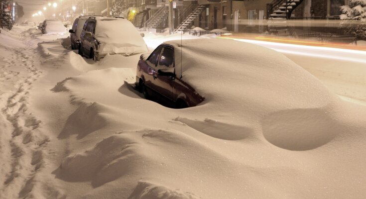 Погода, зима, снегопад