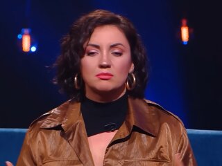 Оля Цибульська, кадр з інтерв'ю