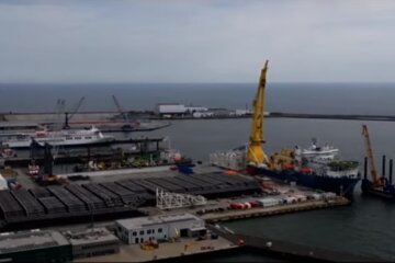 Будівництво північного потоку-2, скріншот з відео