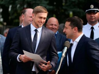 Олександр Бондаренко та Володимир Зеленський