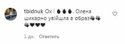 Комментарии с фан-страницы Елены Кравец в Instagram