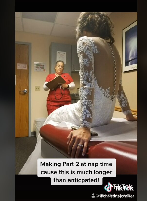 Христину екстрено доставили в лікарню, де медики надали нареченій першу медичну допомогу.