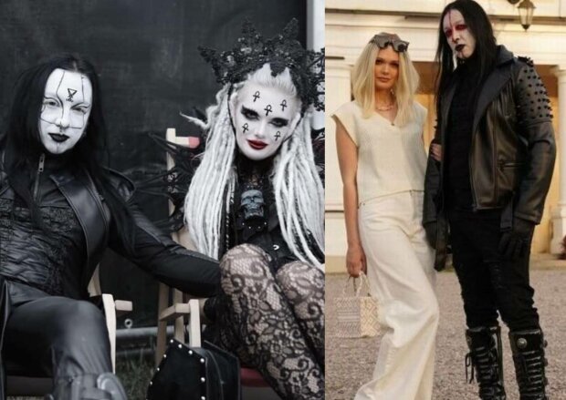 дівчина-гот і її чоловік