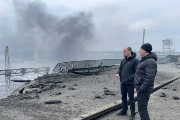 Атака на Днепровскую ГЭС, фото из соцсетей