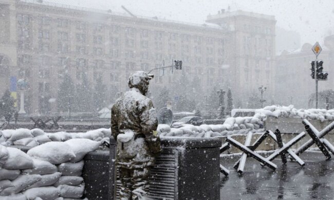 Снег в Киеве, фото из свободных источников