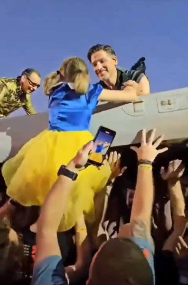 Момент с концерта Рамштайн