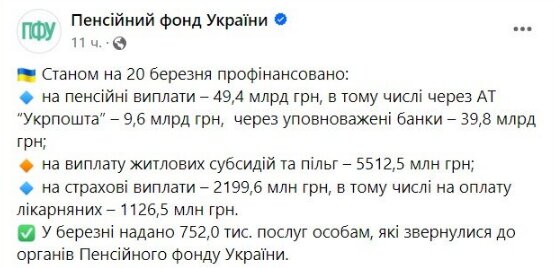 Скрин публикации ПФУ