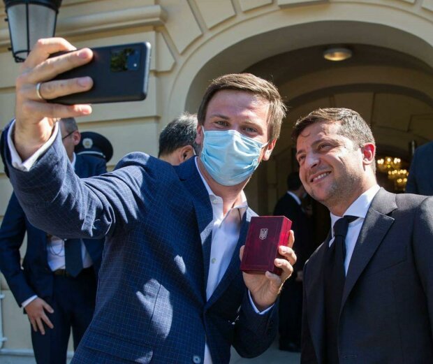 Дмитро Комаров та Володимир Зеленський