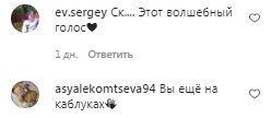 Коментарі на пост c фан-сторінки Алли Пугачової в Instagram