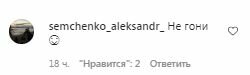 Комментарии на пост Светланы Лободы в Instagram
