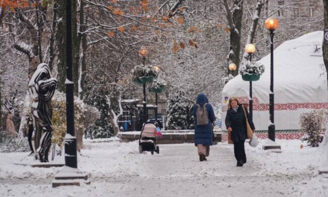 Зима, українці, сніг, фото: Новини. Live