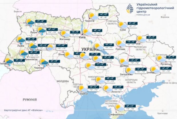 Погода в Украине