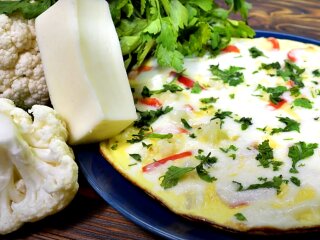 Омлет із цвітною капустою