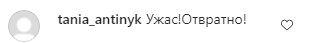 Коментарі на пост Олі Полякової в Instagram