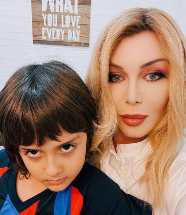 Ирина Билык и ее сын Табриз