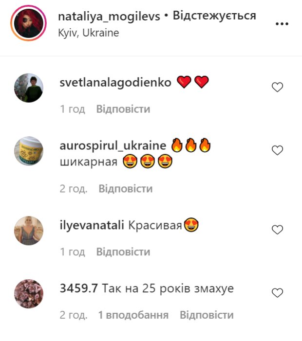 Комментарии, фото: instagram.com/nataliya_mogilevskaya/