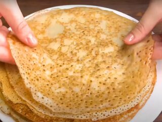 Блины "3 стакана", кадр из видео