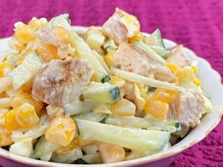 Салат "Любовь", кадр из видео