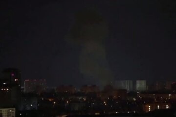 Атака дронів на Київ, кадр з відео