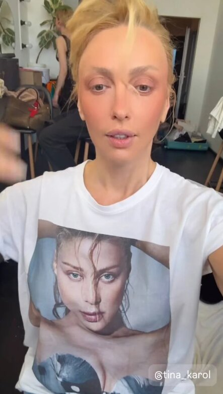 Скрин публикации Оли Поляковой