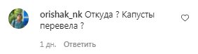 Коментарі на пост Ірини Сопонору в Instagram