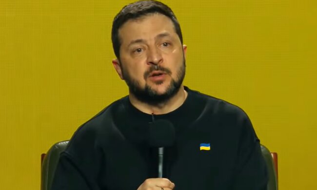 Володимир Зеленський, кадр із пресконференції