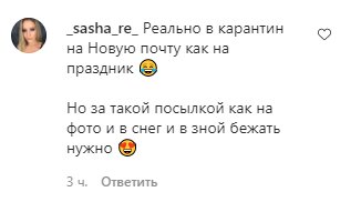 Комментарии со страницы Леси Никитюк в Instagram