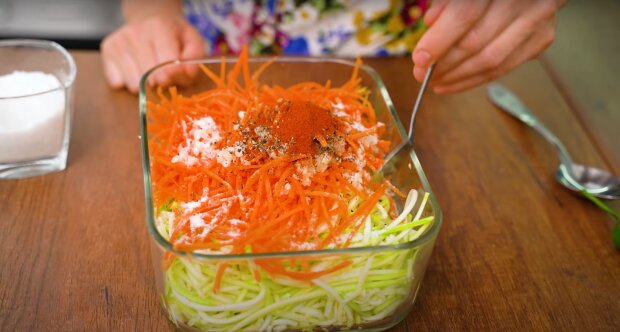 Кабачки по-корейски