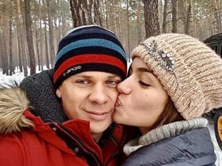 Дмитрий Комаров с Александрой Кучеренко