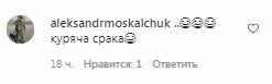 Коментарі на пост Олі Полякової в Instagram