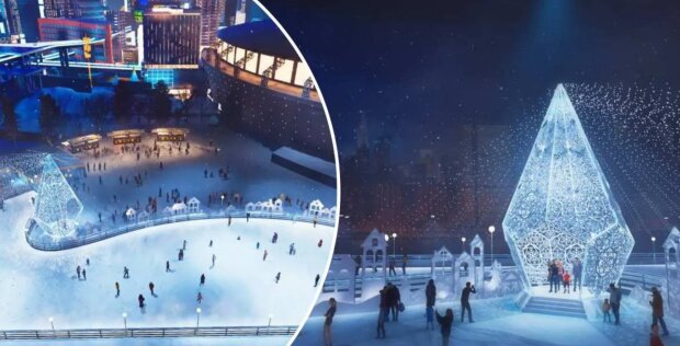 Ковзанка біля ТРЦ River Mall