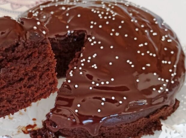 Шоколадный пирог, кадр из видео