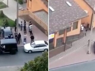 Фото з місця подій стрілянини на Києвщині