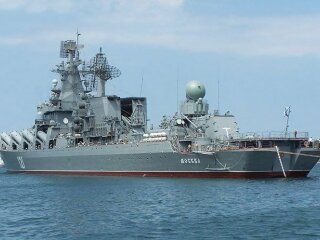 російський корабель крейсер "Москва"