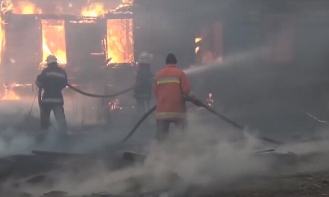 Пожар в Днепропетровской области