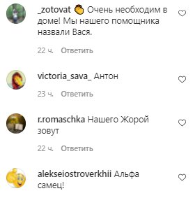 Коментарі на пост Ірини Білик в Instagram