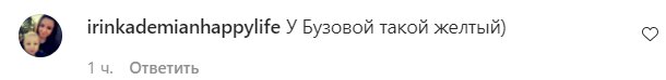 Коментарі на пост Насті Каменських в Instagram