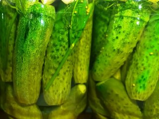 Маринованные огурцы, кадр из видео