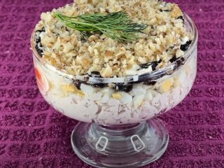 Салат "Метелица", кадр из видео