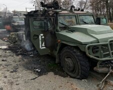 сожженная техника рашистов