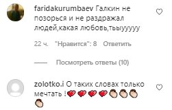 Коментарі з фан-сторінки Алли Пугачової в Instagram