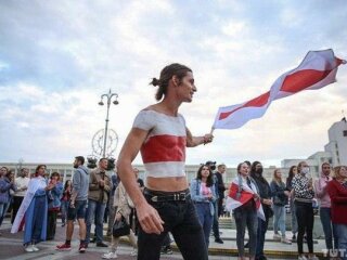 Протестувальники в Мінську