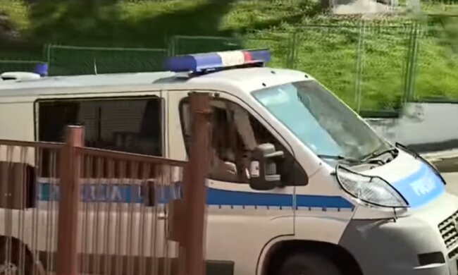 Полиция в Польше, кадр из видео