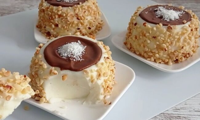 Десерт "Зимові шапки", кадр з відео