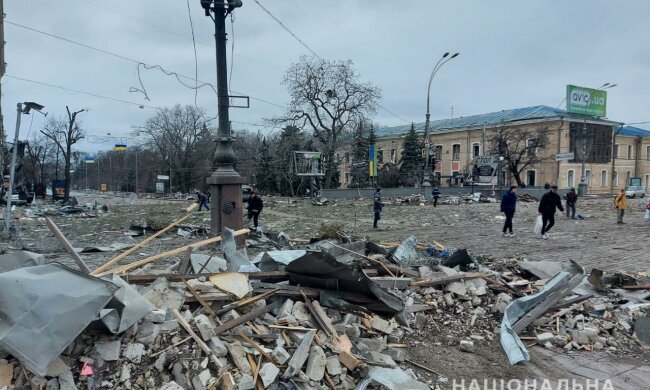 Харьков после обстрелов российских оккупантов