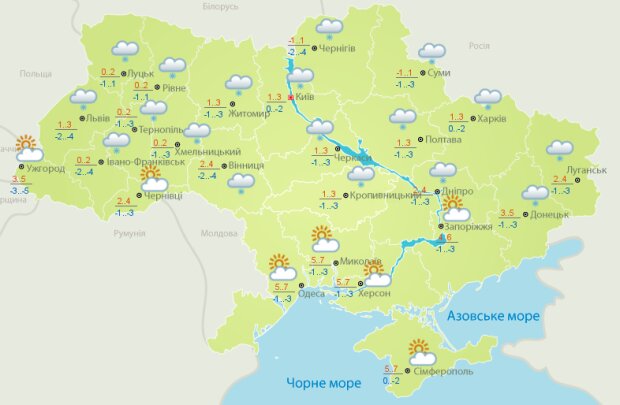 Погода в Україні 8 березня