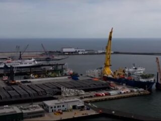 Будівництво північного потоку-2, скріншот з відео