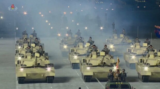 военный парад в Северной Корее